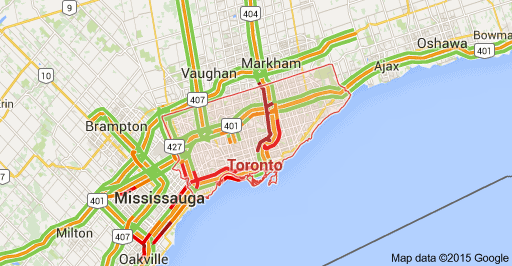 Toronto 2015 Pan Am Games Traffic Map